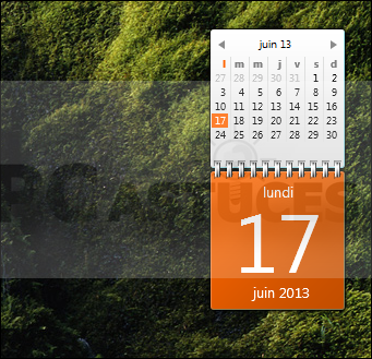 AFFICHER UN CALENDRIER COMPLET WINDOWS 7 3808-5