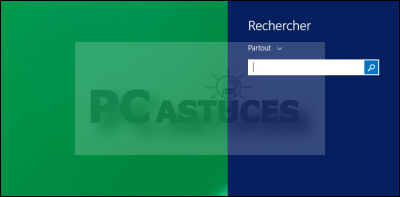 Lancer rapidement une recherche - Windows 8.1 3930-1