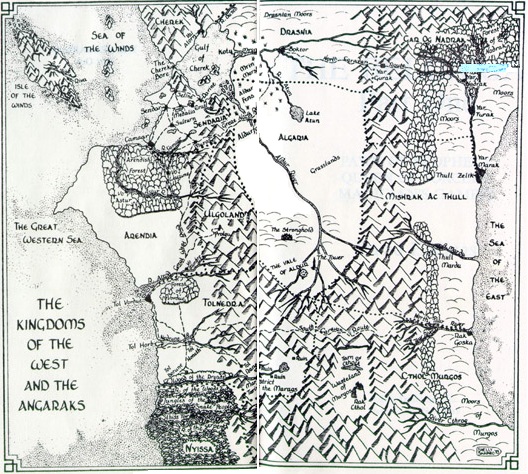 Carte de Norse, Pays de Vanhel BelgariadMap2