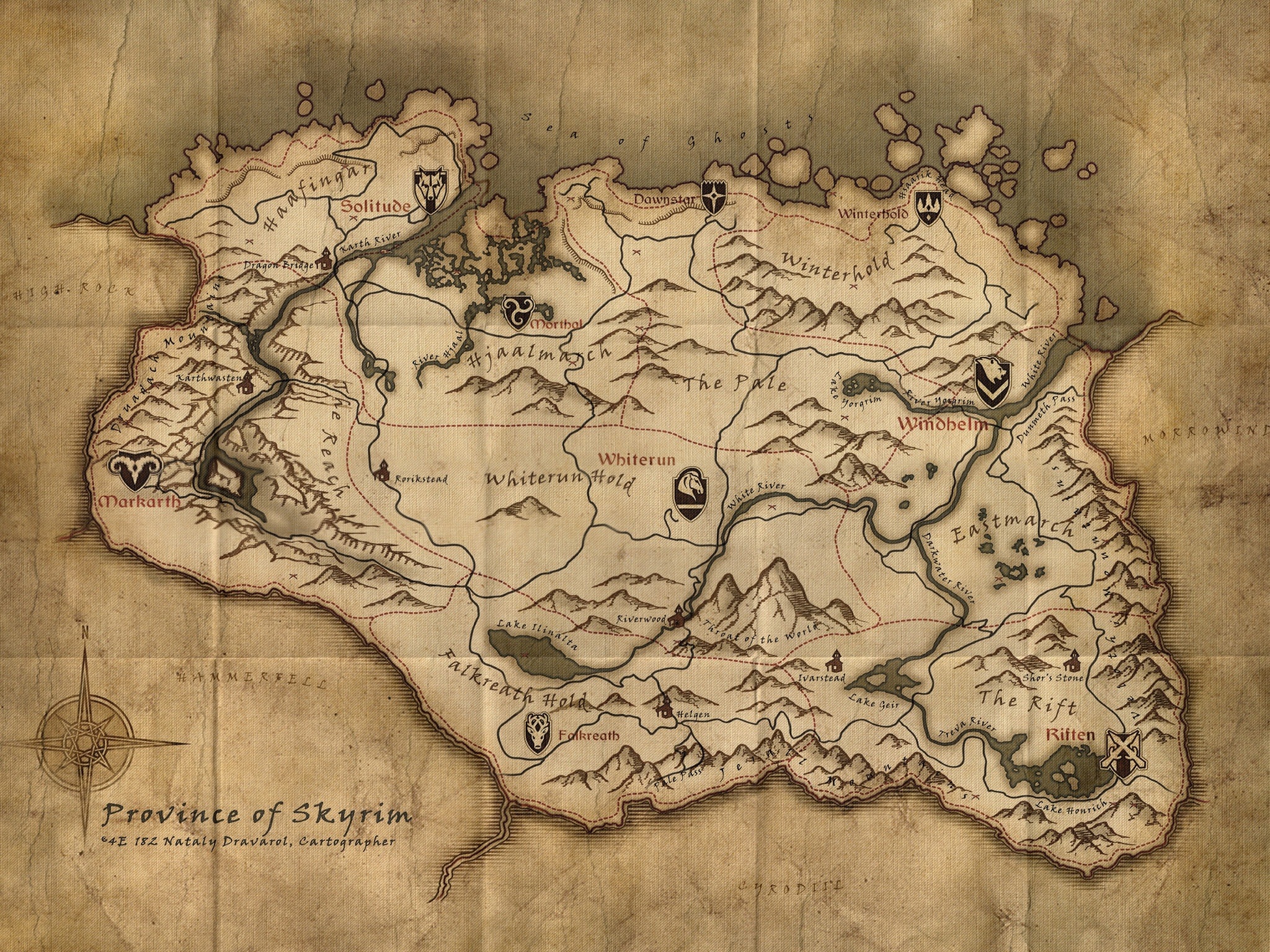 [GAME] THE ELDER SCROLLS V: SKYRIM  Map_of_skyrim_bintoenglish