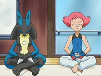 Ficha SunHee. EP536_Brega_y_Lucario_meditando