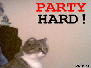 ¡Tema de bienvenida para los nuevos usuarios! Party_hard_cat2