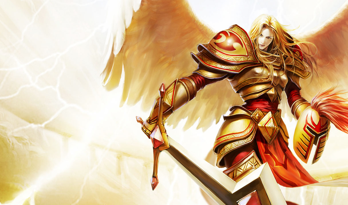 Original vs Chinese artwork Kayle_UnmaskedSkin_Ch