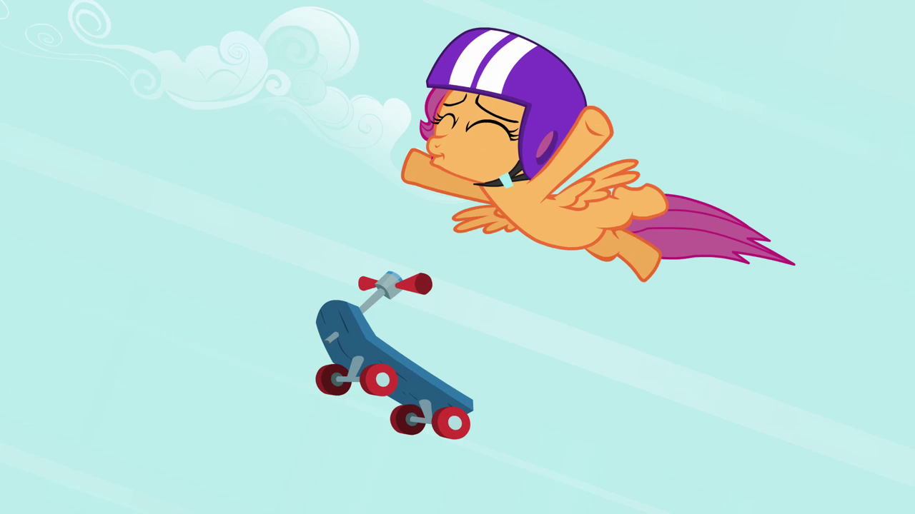 que sait-on vraiment de scootaloo ? - Page 2 Scootaloo_flying_S3E06