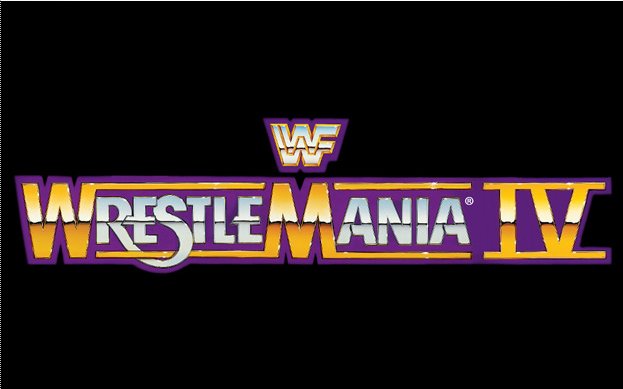 Recuerdo Wrestlemania 4 WrestleMania_IV_logo