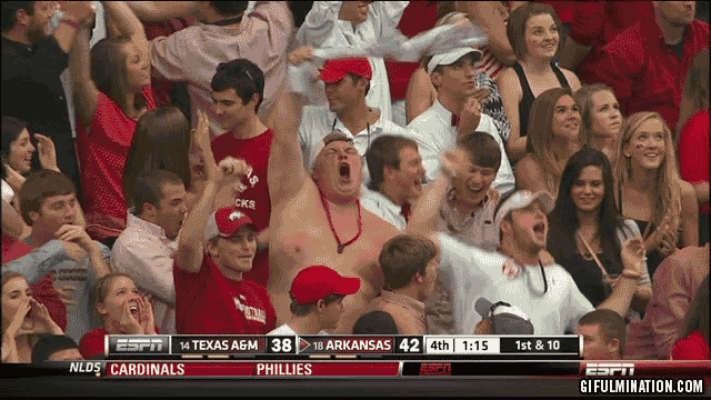 The Culture Cup Round x - Adam is a naughty naughty boy - Page 2 Fat-naked-arkansas-fan-dancing-gif
