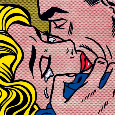 KoodoMobile et ses Sackboys/sackgirls..! Roy-Lichtenstein-Kiss-V--Silkscreen-print--6918