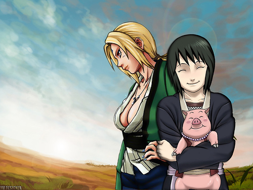 MISION DE KOMAMURA //1// Tsunade-Chizune-Ton-Ton-naruto-926579_500_375