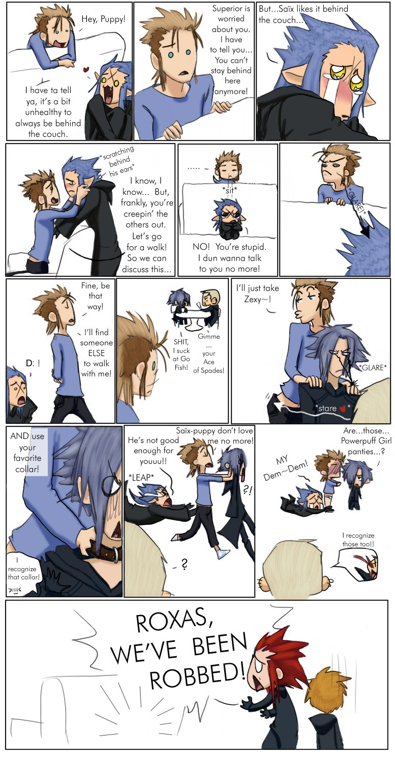 KH Funny Comics Saix-Puppy-kingdom-hearts-1338313-777-1500