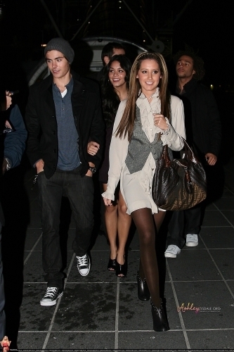 HSM3 cast leaving Georges restaurant in Paris - September 29 2008 Ashley-ashley-tisdale-2466330-333-500