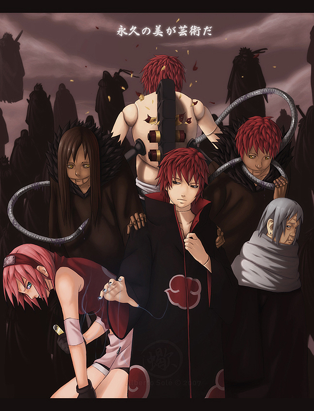 Regarde une feuille de personnage Sasori-s-puppets-akatsuki-2560511-610-800