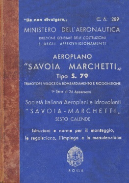 Aerei  Savoia Marchetti  Manuali Uso e Manutenzione IdroS79F6-vi