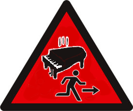 Ubi malog mrava Un-falling-piano-symbol