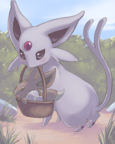 // * Club de Eevee y evoluciones v.2 * \\ - Página 8 Espeon_con_eevee