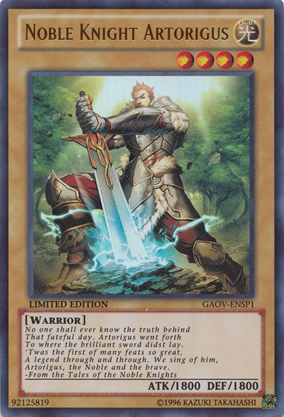 [TCG] Chevaliers Noble NobleKnightArtorigus-GAOV-EN-UR-LE