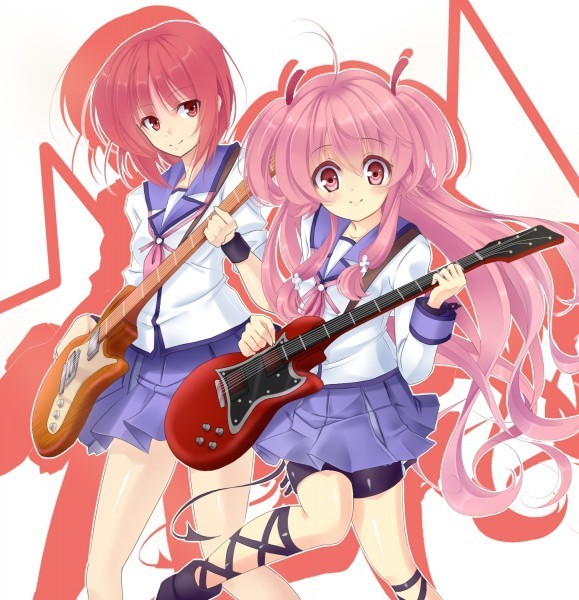 [تقرير عن الانمي الرائعAngel Beats! Yui-x-Asami-angel-beats-12641286-579-600