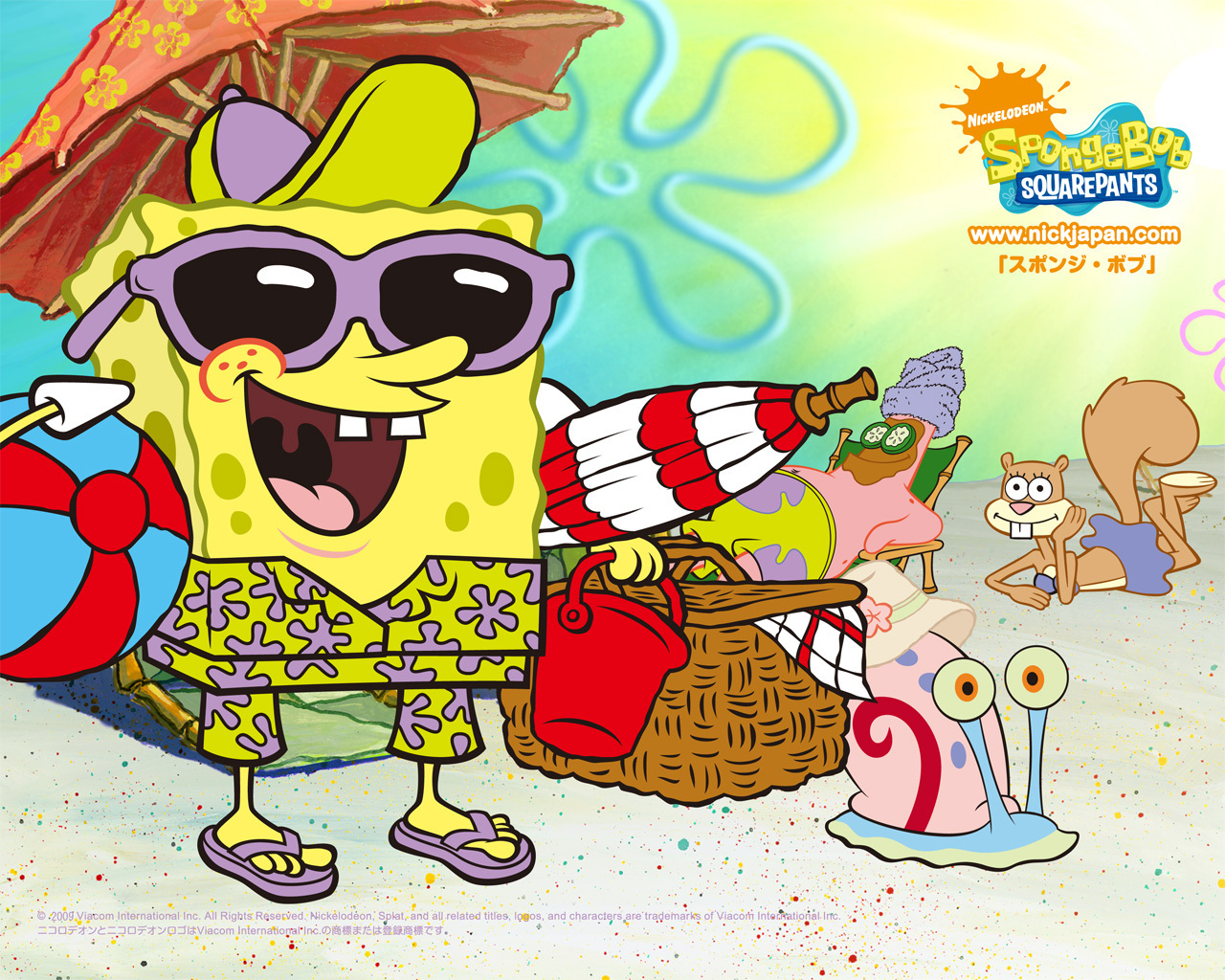 استايل سبونج بوب Summer-spongebob-squarepants-12782425-1280-1024