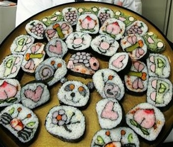 Kawaii Food <3 Kawaii-sushi-cartoons-9158579-350-297