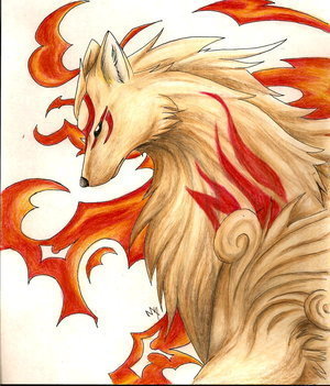 Gabriel van Chantai pályázata - Kaensho Ninetails-okami-amaterasu-6679352-300-351