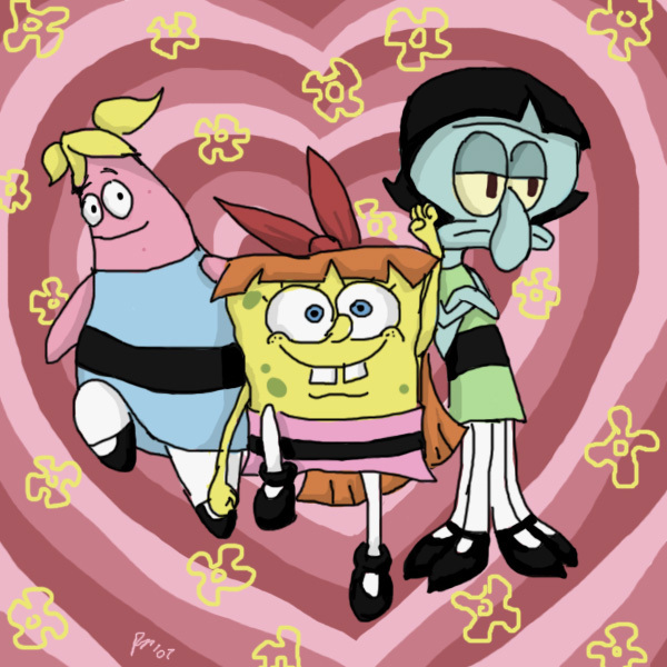 Powerpuff Girls Resimleri The-Powerpuff-Squarepants-powerpuff-girls-6621720-600-600