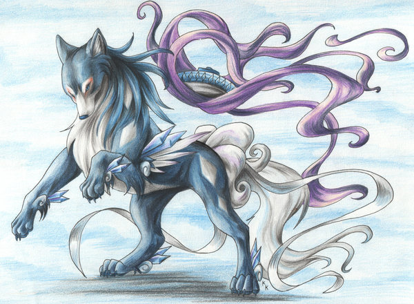 Rasa Lansend Okami-Style-Suicune-pokemon-6994636-600-440