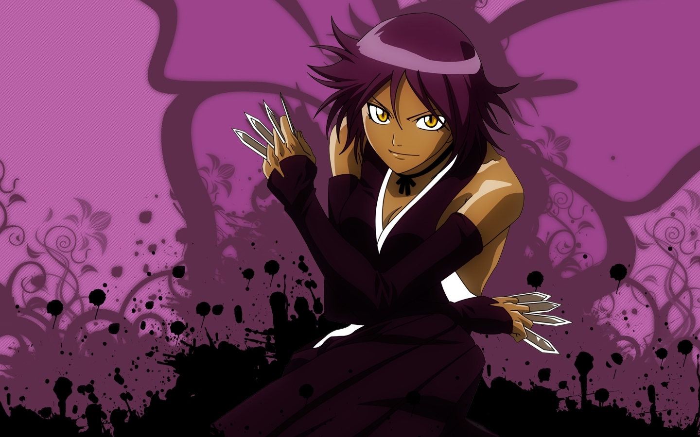 اكبر مكتبة لصور الانمي Yoruichi-bleach-anime-6906159-1440-900