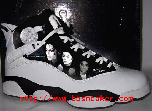Michael Memorial Jordan Sneakers Michael-Jackson-Memorial-black-and-white-jordan-sneakers-michael-jordan-8019791-512-377
