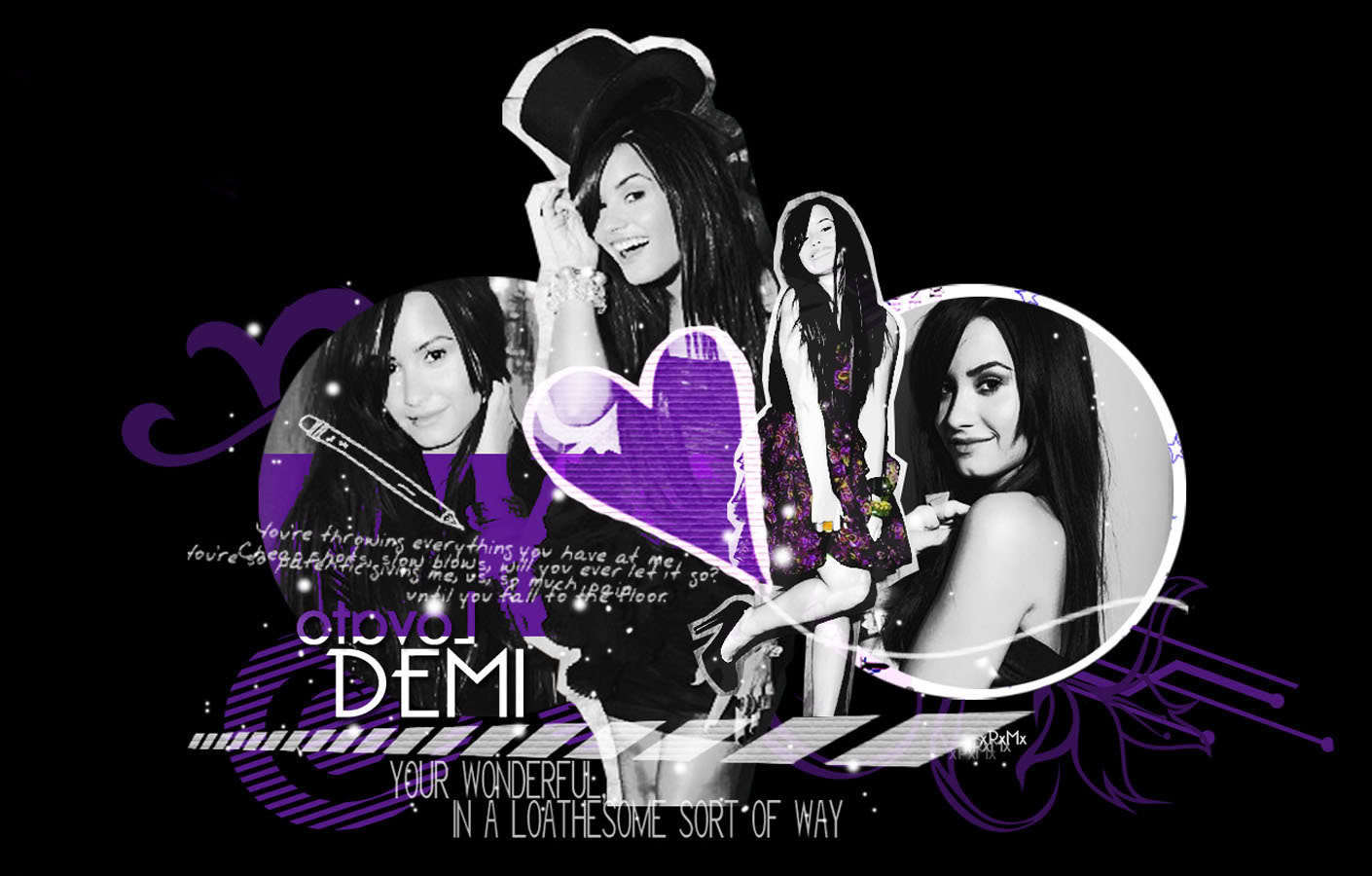 demi ابيض اسود و لون ثالث Demi-demi-lovato-8131820-1410-900