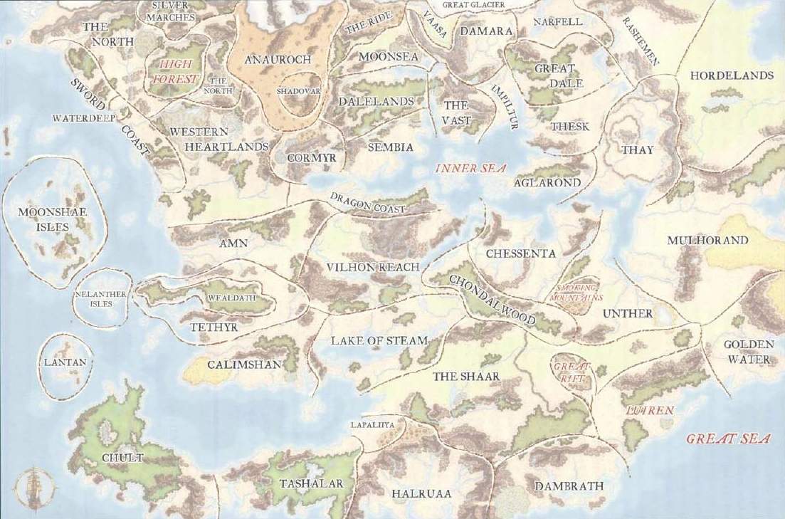 The Setting and where you will be! Faerun_political