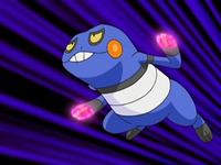 Floresta Pokémon EP551_Croagunk_usando_puya_nociva