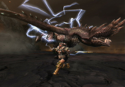 Monster Hunter tri Alatreon-LightningCharge