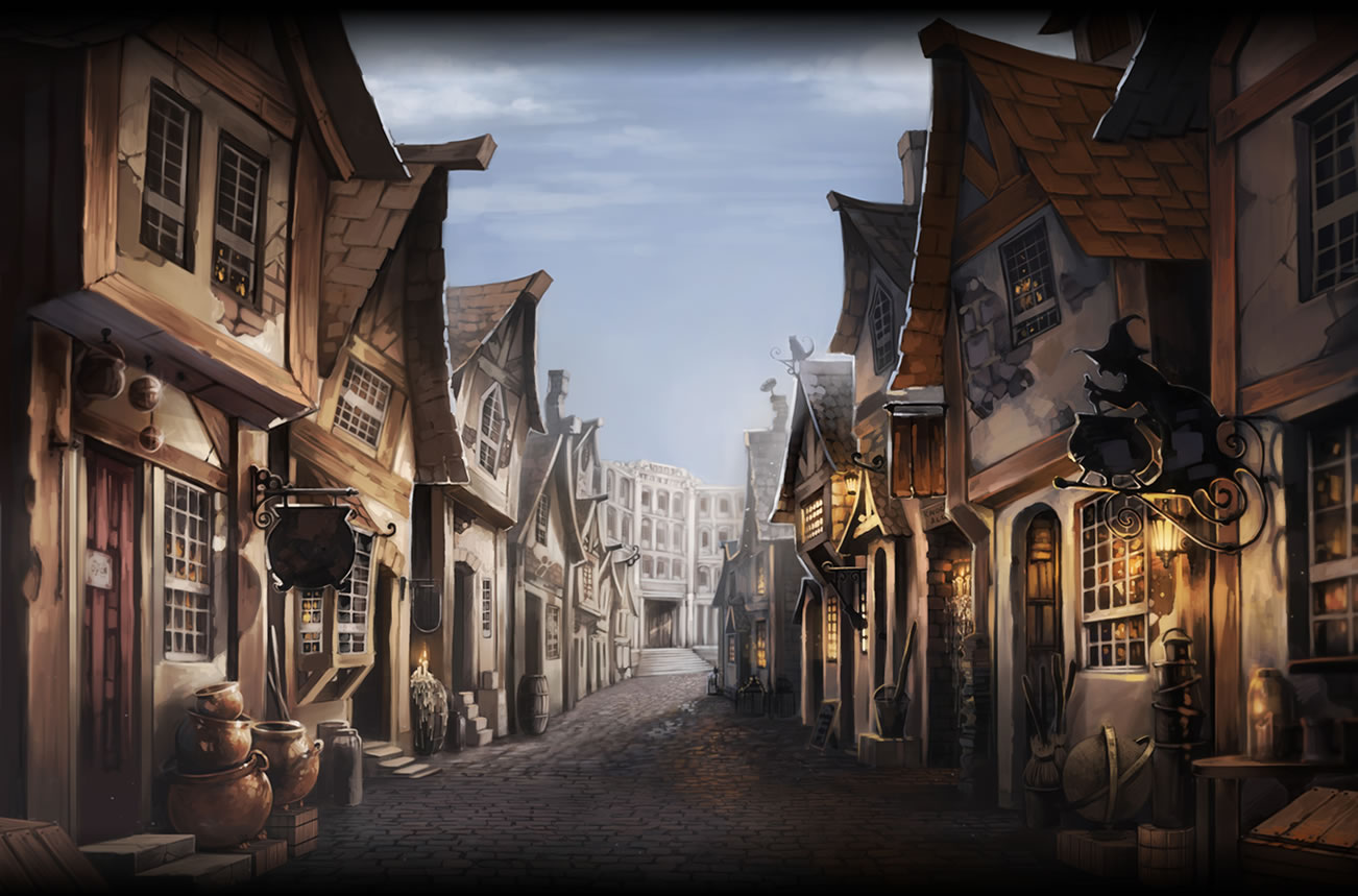 На улицата Diagon_alley_north