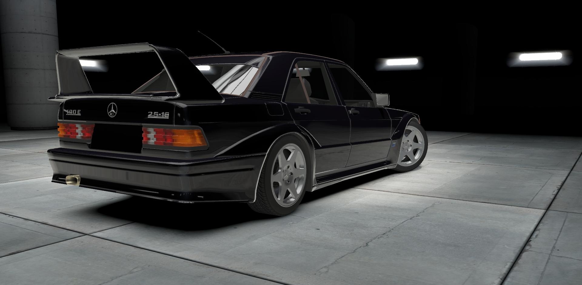 Mercedes 190E - adaptação de body kit da 16V NFSS2U190E