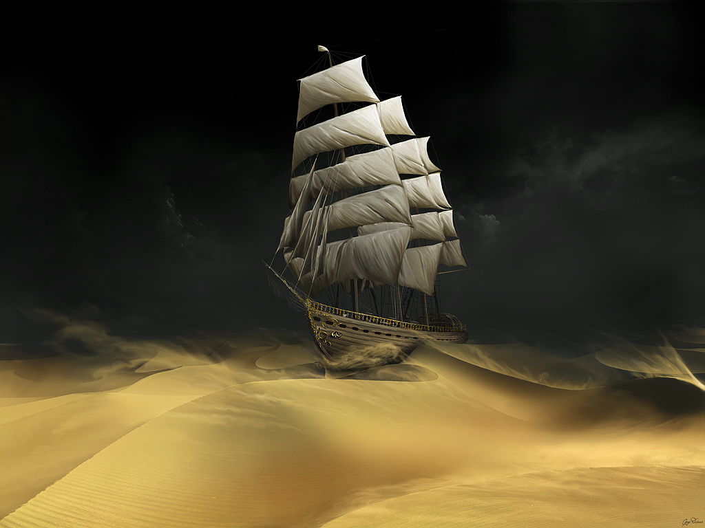 Emlkek tengern hajzva Sailing_The_Desert_by_Gate_To_Nowhere