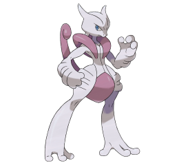 Mega evoluciones. Mega-Mewtwo_X