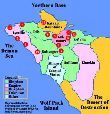 Tout sur Slayers Next (ou presque) - Page 3 Politicalmap