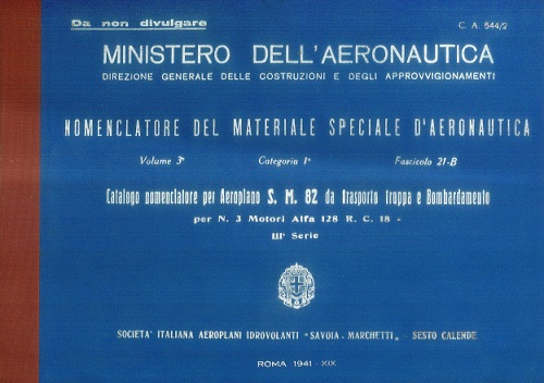 Aerei  Savoia Marchetti  Manuali Uso e Manutenzione S82F14-vi