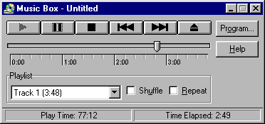 Versiones Beta Windows 95 Musicbox