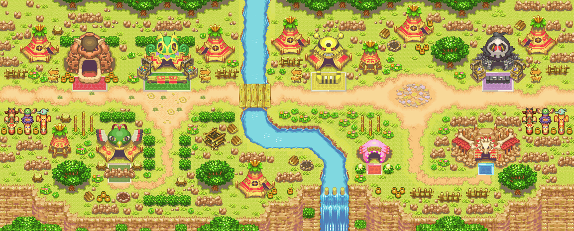 Pokémon Exploradores: Selección de habitaciones Mapa_de_Aldea_Tesoro