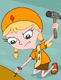 ★Các nhân vật trong phim Phineas and Ferb★ 215px-Katie_Hammering