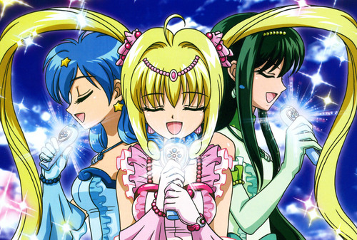 Oláá aqui vão imagens do grupo MM e outras personagens Hanon-Luchia-Rina-mermaid-melody-15981235-500-337