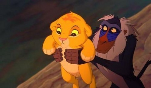 The Lion King-Regele leu Simba-Rafiki-classic-disney-18519121-499-290