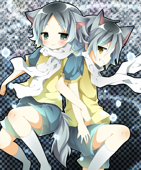 .:::::::::::صور لابطال الكره:::::::::::::. Atsuya-and-Shirou-neko-inazuma-eleven-22348623-580-700