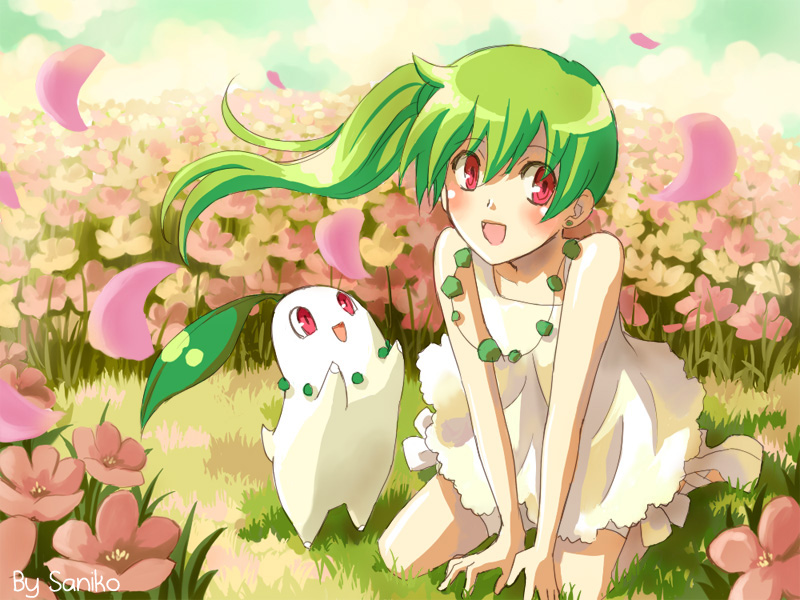 Gininka Pokémon Planta Chikorita-Girl-pokemon-23838014-800-600