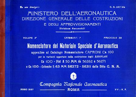 Aeroplani Caproni  Manuali uso e manutenzione CA100N-vi