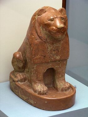 CERAMICA - Página 2 283px-Ancient_Egyptian_pottery_lion