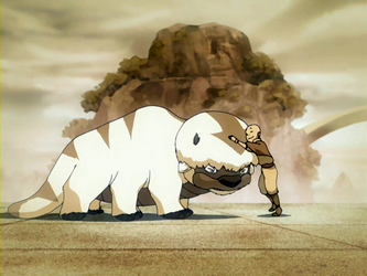 Zoológico Avatar-Site Aang_meets_Appa