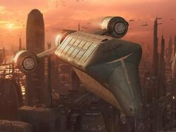Space Travel Vehicles 250px-Aa9coruscantfreighter
