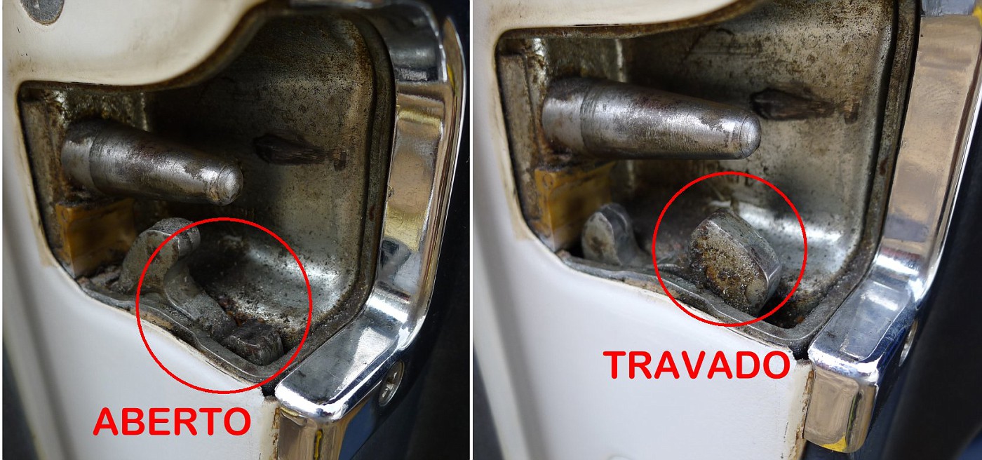 (COMPRO): Batentes da porta e dos amortecedores traseiros - W126 280S 1980 W126280Stravadaporta-vi