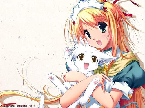 اروع واضخم مجلة لصور الانمي  Anime-girl-with-cat-kitten-star-light-24661414-500-375